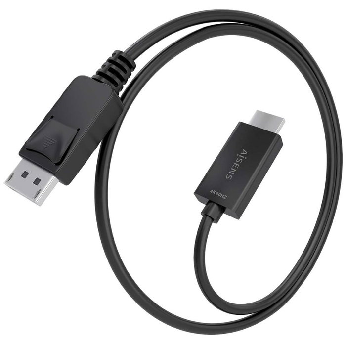 Aisens Cable Conversor DisplayPort a HDMI 4K@60Hz 1m Negro